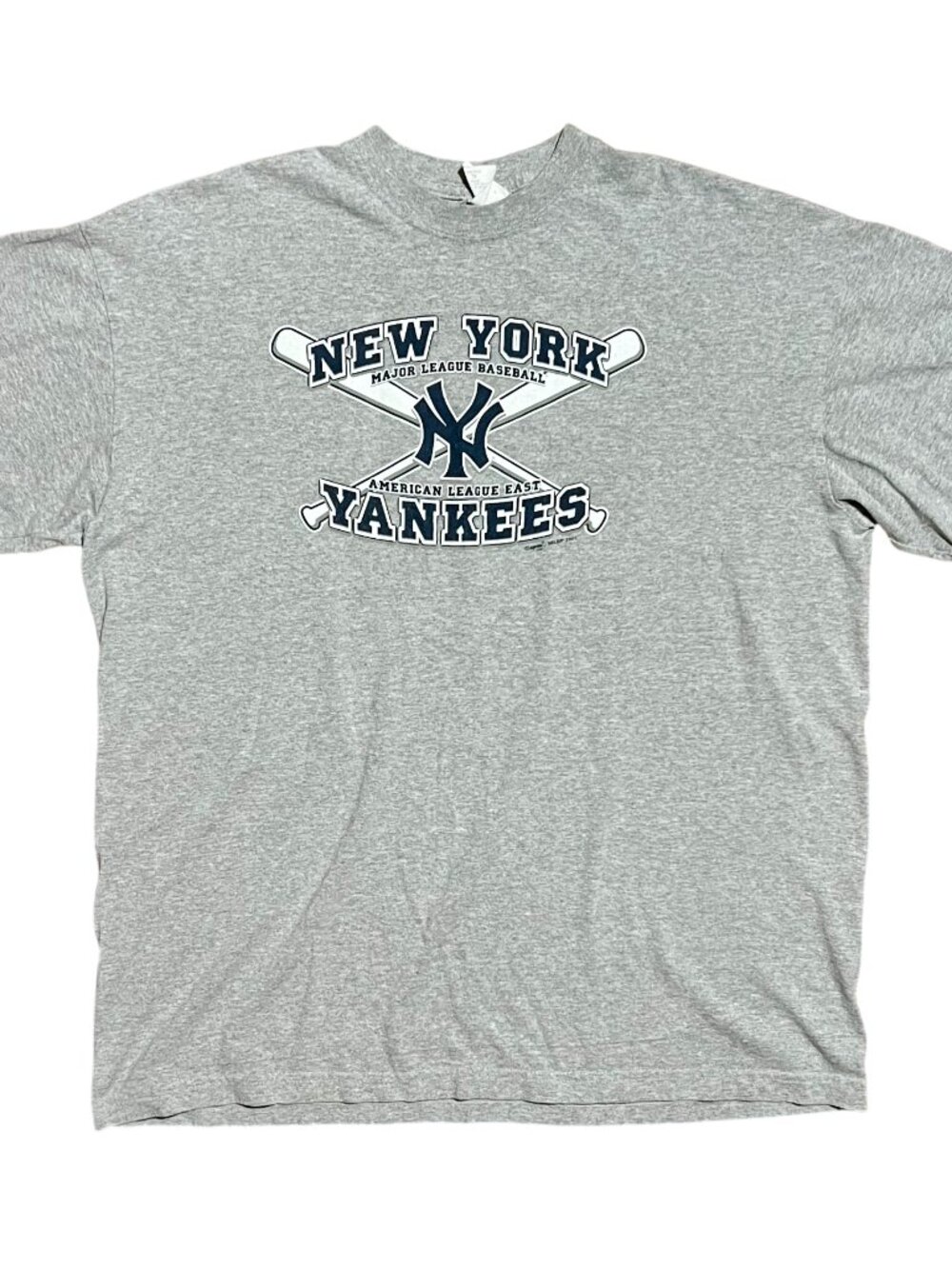 New York Yankees 2001 Majestic MLB Y2K Vintage Graphic T-Shirt, Men's XL